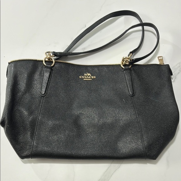 Coach Black Leather Women's Bag - Picture 1 of 5